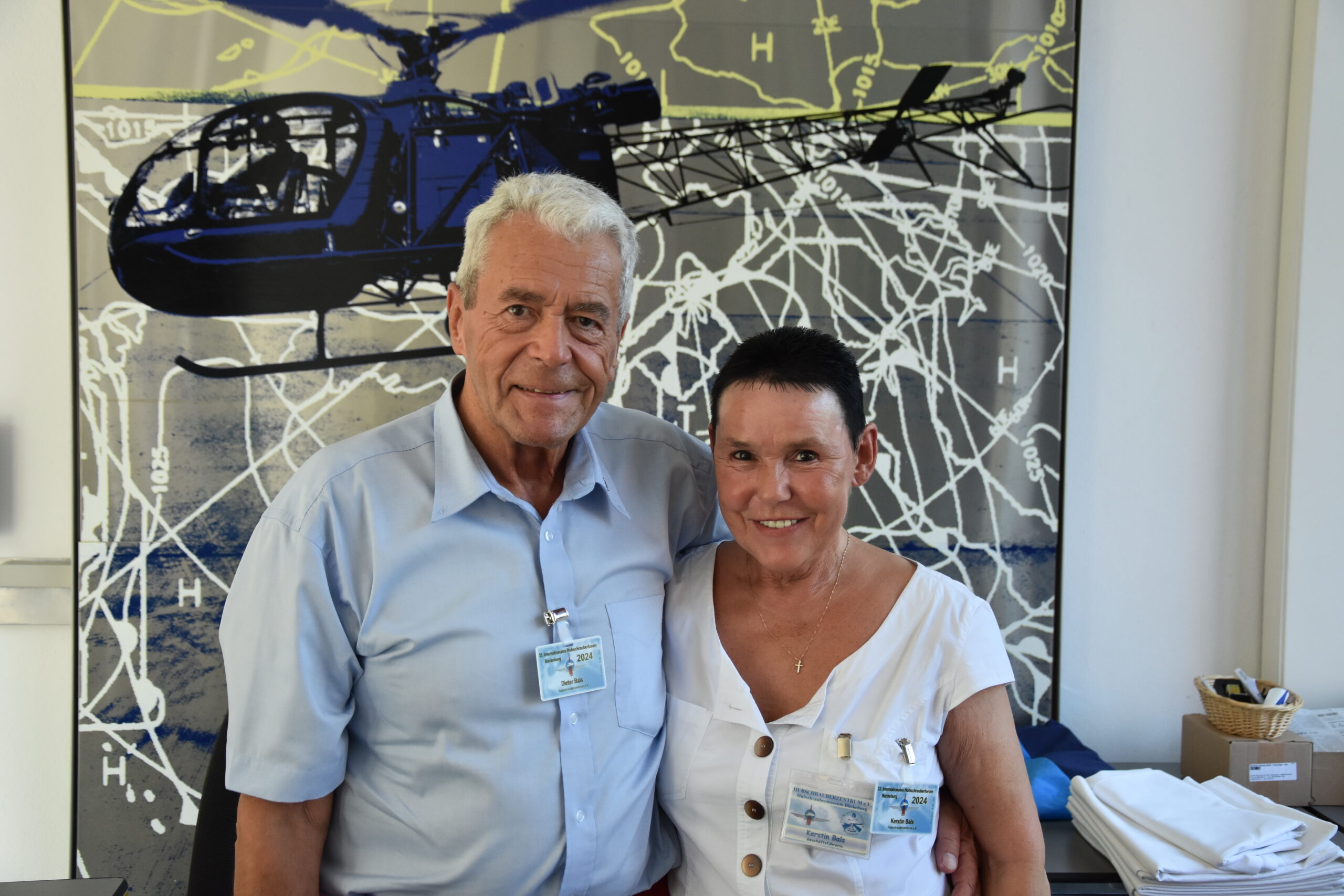 Gehören zum Veranstalterteam beim Hubschrauberforum: Dieter und Kerstin Bals