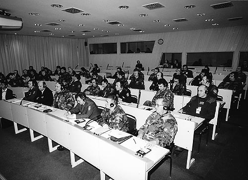 Blick in den Kurs „European Security Cooperation“ im Jahr 1974. Foto: NSO Archiv