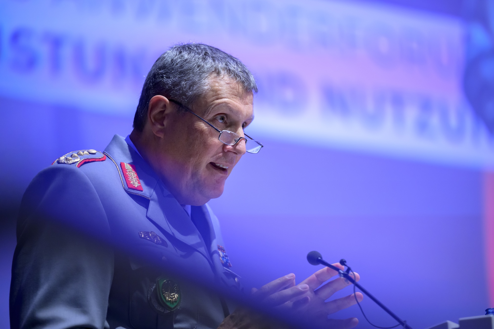 General Markus Laubenthal, Chief of Staff Supreme Headquarters Allied Powers Europe (SHAPE), auf der Rü.Net 2025 in Koblenz.