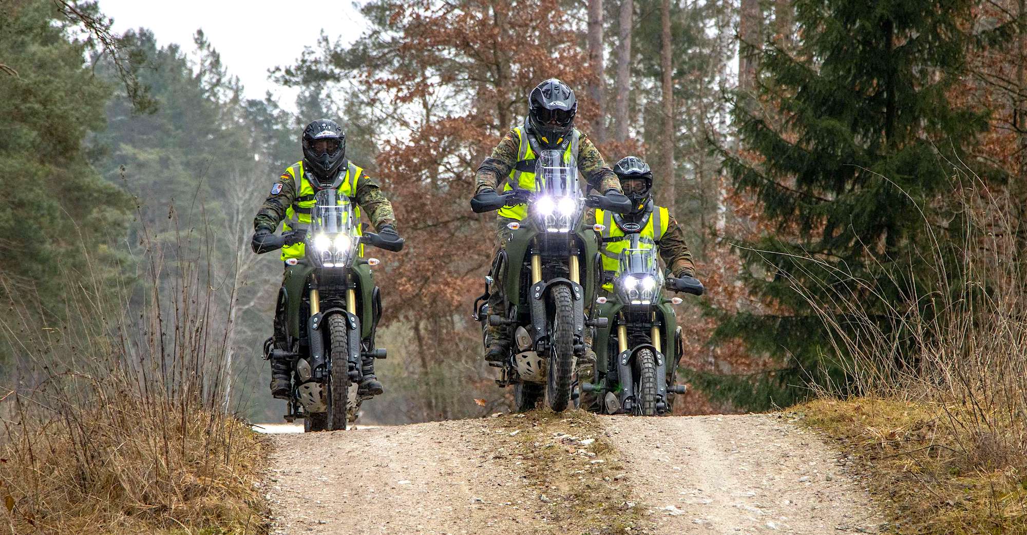 Angekommen in der Truppe: In Kümmersbruck wird bereits die Ausbildung mit der Yamaha Ténéré 700, dem neuen geländegängigen Motorrad der Bundeswehr, vorbereitet.