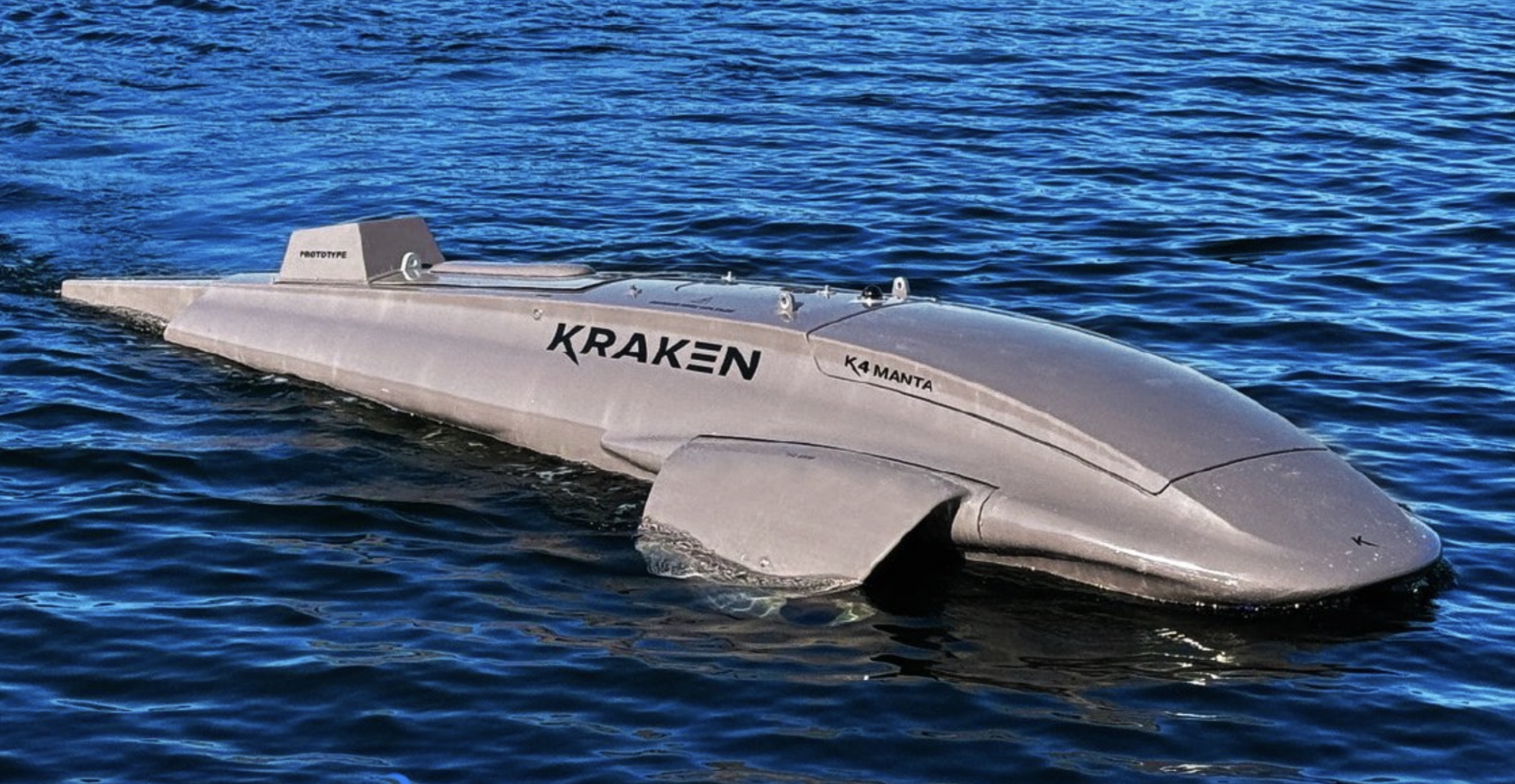 Kraken Technology – mit Produkten wie der hier abgebildeten Überwasserdrohne K4 Manta – ist jetzt Teil der UXS Alliance.