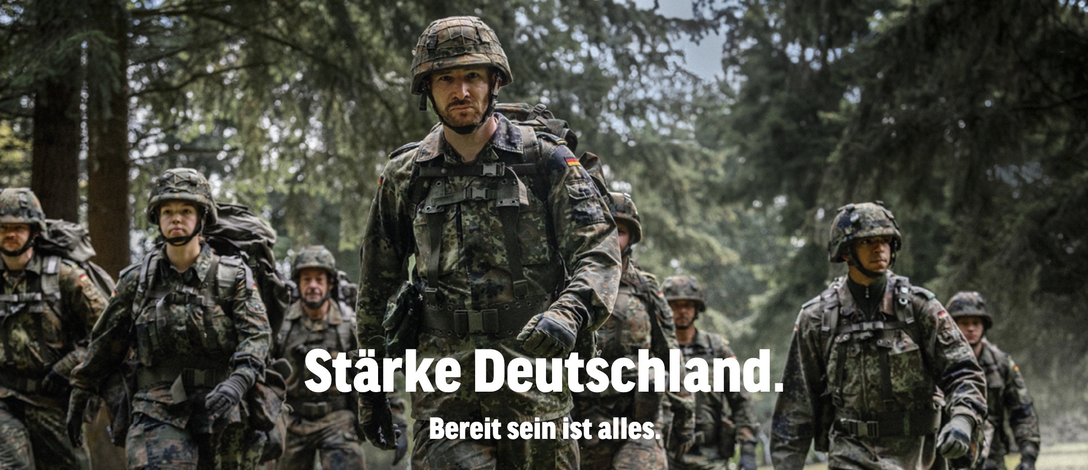 Ein Motiv aus der Kampagne ‚Bereit sein ist alles‘ des Verbandes der Reserve.