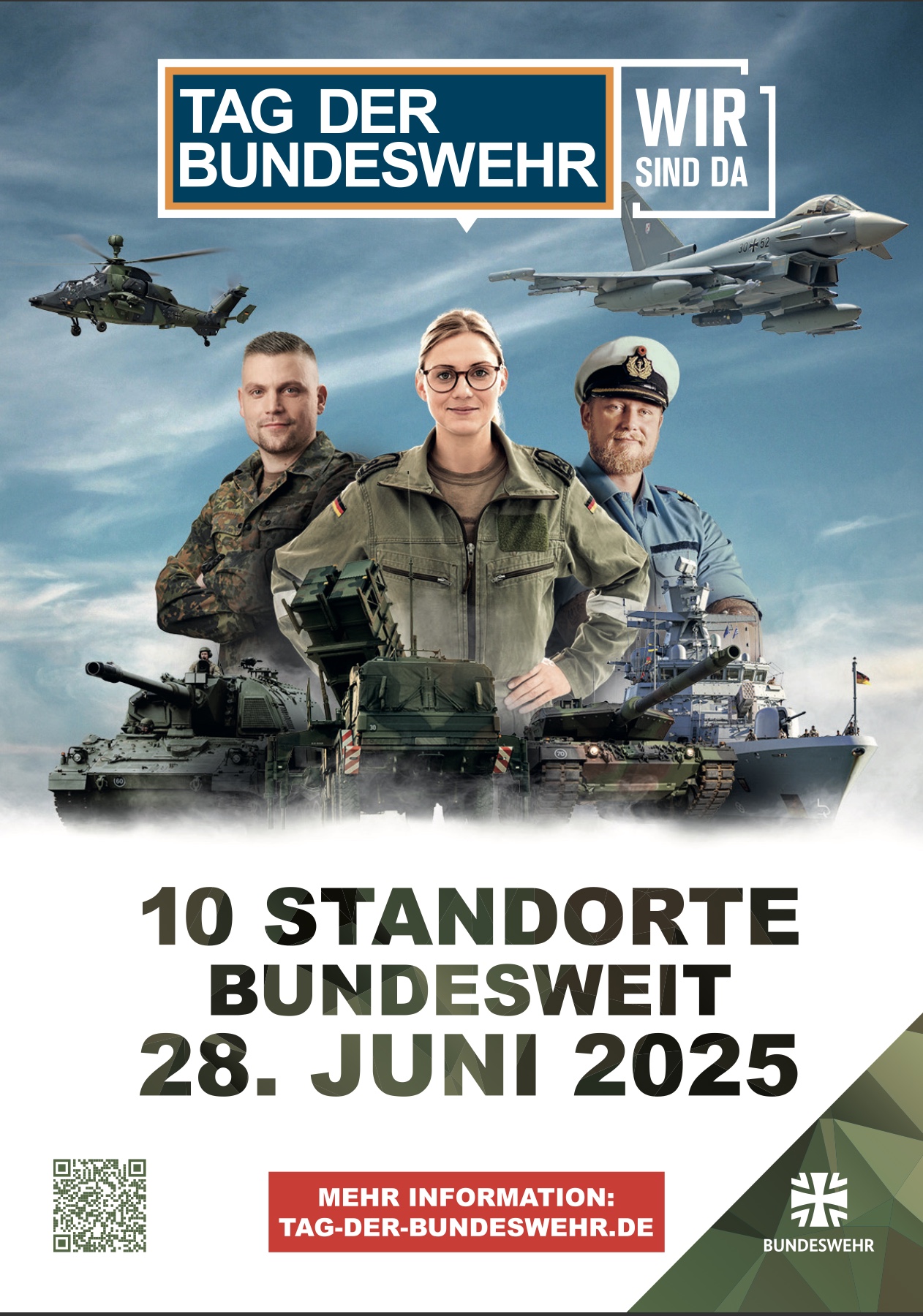 Veranstaltungsplakat zum Tag der Bundeswehr 2025.