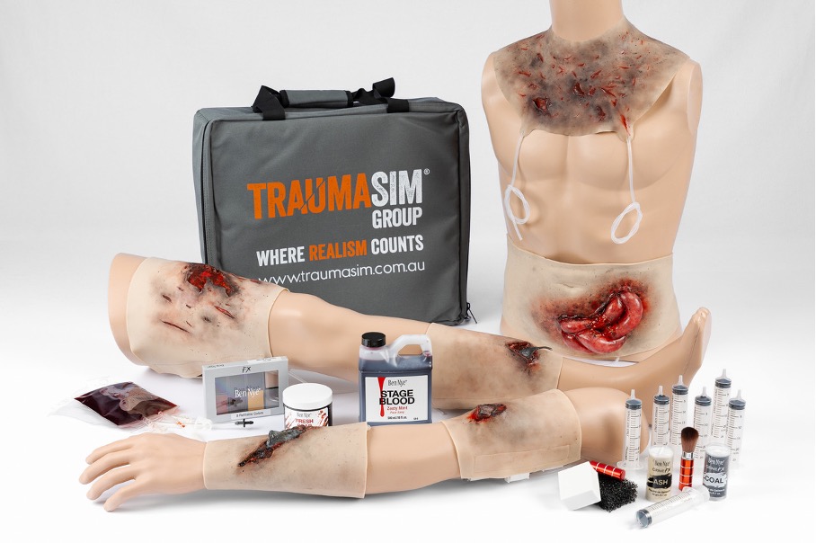 Combat Trauma Moulage Kit von TraumaSim. (Foto- TraumaSim)