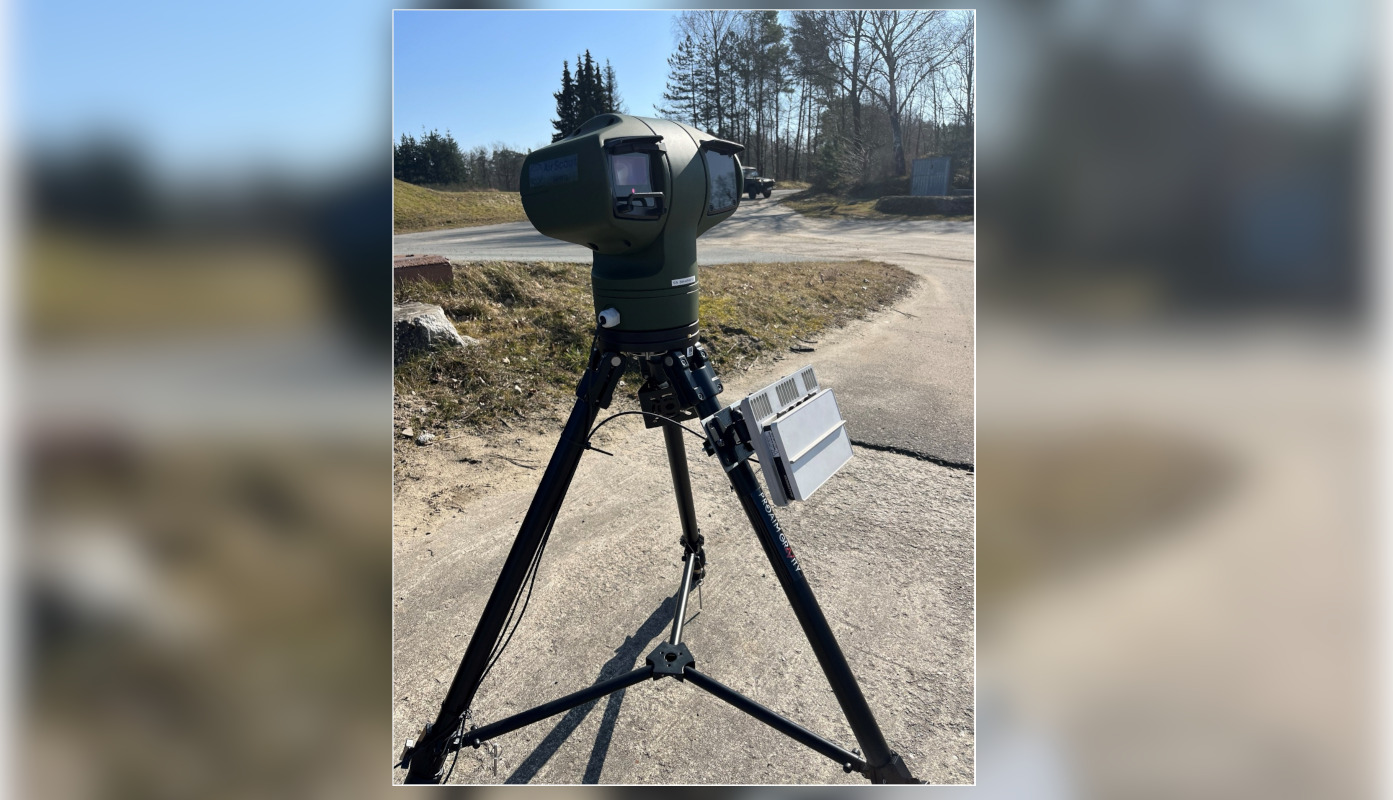 C-UAS System: Das AirScout Tactical Rapid Deployment Kit bei Tests in Gelände. (Foto- WALARIS