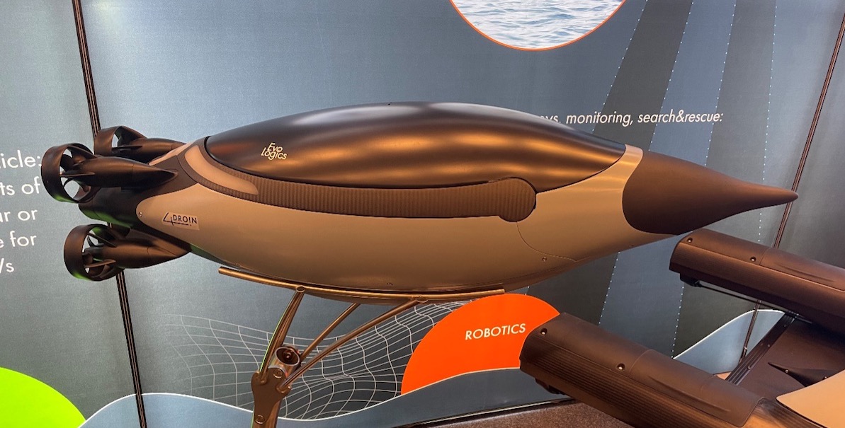 Das Quadroin AUV ist ein autonomes Unterwasserfahrzeug zur Erkundung bis zu einer Tiefe von 300 Metern. (Foto- AF)