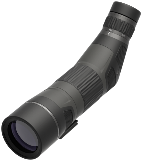 Das SX-4 PRO GUIDE HD GEN 2 ist in den Größen 15-45x65 und 20-60x80 wahlweise mit gewinkeltem oder geradem, übergroßen Okular für langes, ermüdungsfreies Beobachten erhältlich. Hier mit gewinkeltem