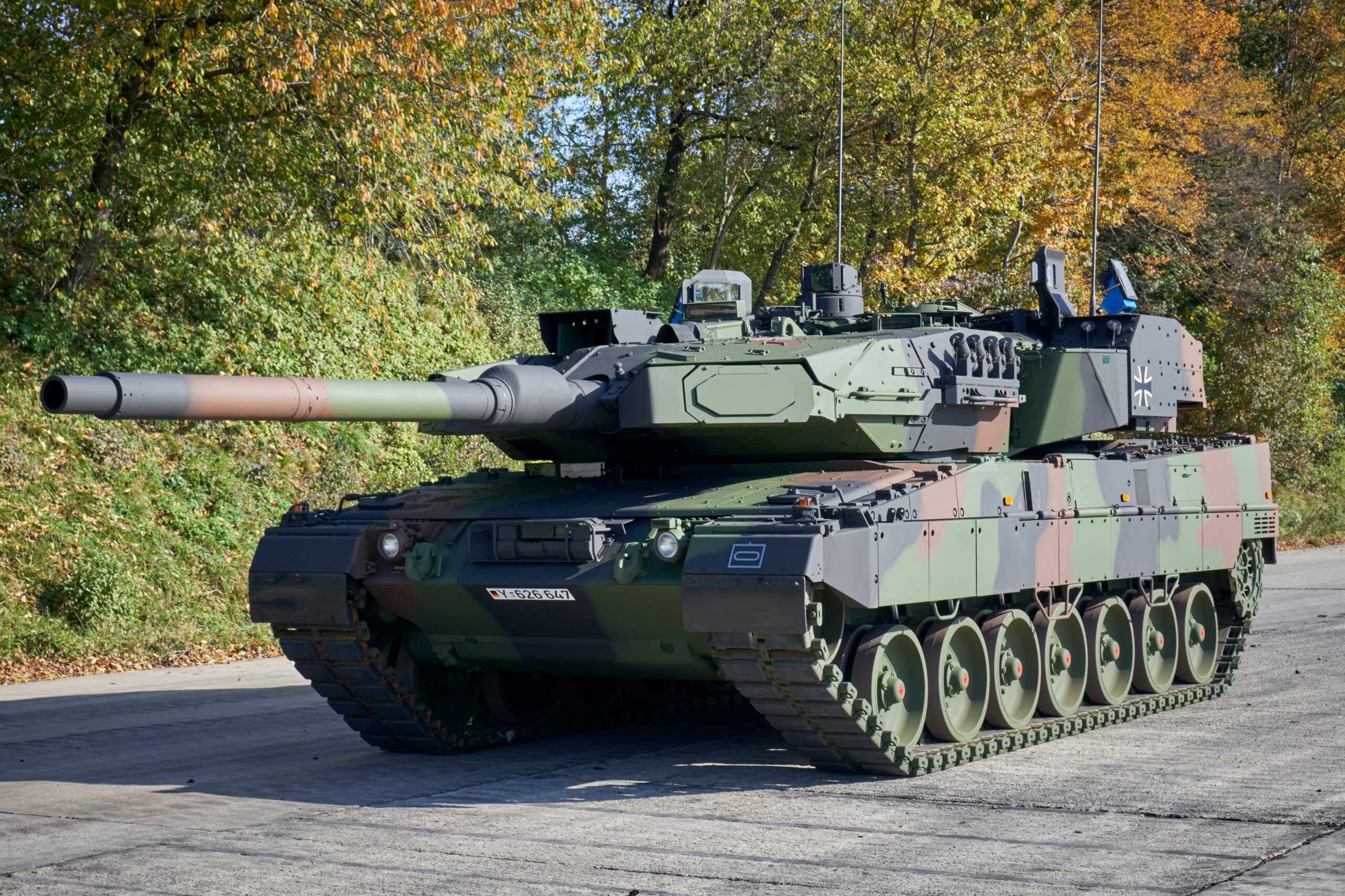 Der neue Kampfpanzer LEOPARD 2 A7A1 auf dem Gelände der Firma KNDS Deutschland in München. Foto: Bundeswehr