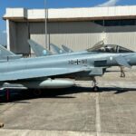 Deutsche Eurofighter in Kuala Lumpur – Startklar für Ihren Flug nach Indien, wo sie an der multinationalen Übung Tarang Shakti teilnehmen werden.