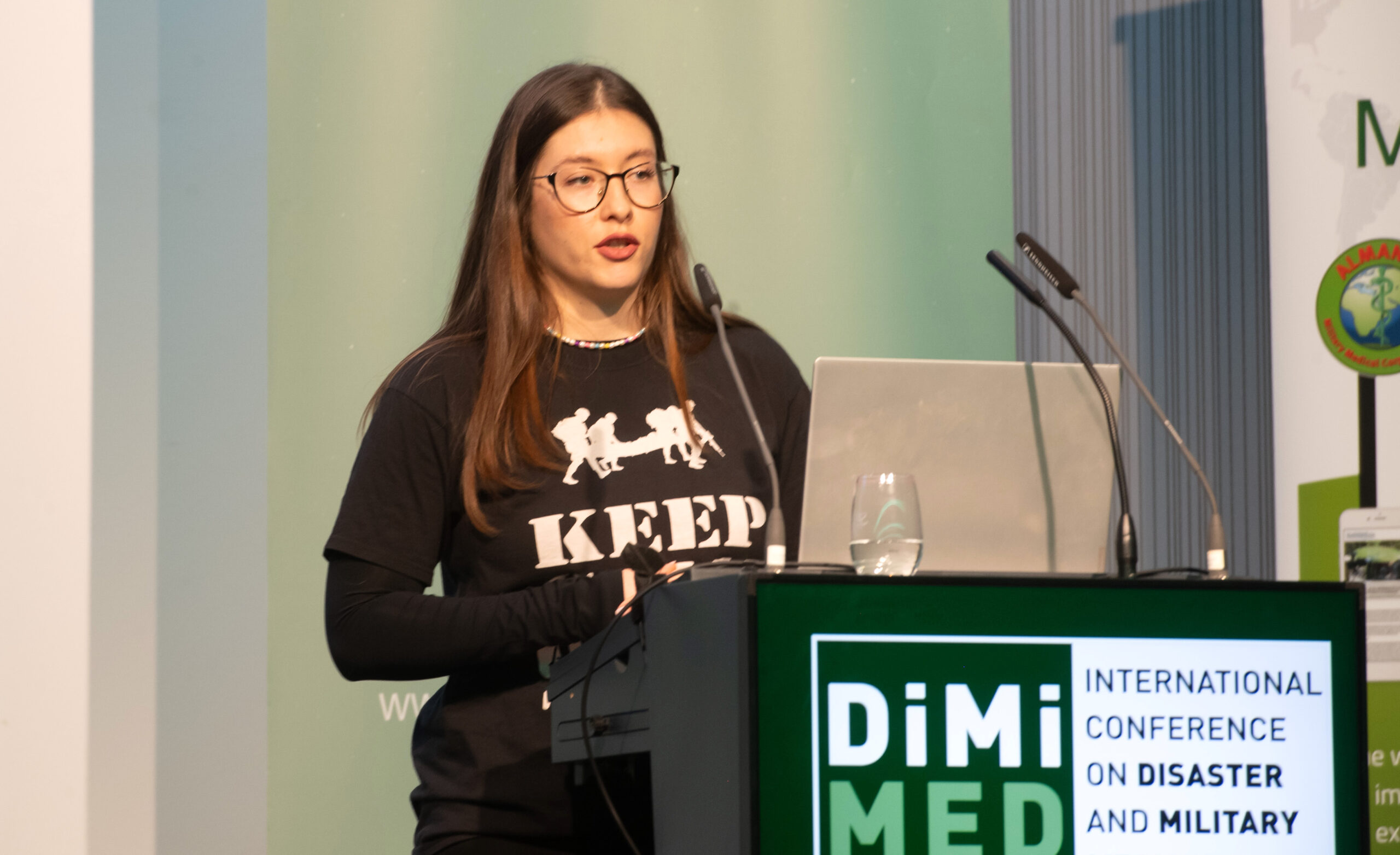 Kateryna Maslyak auf der DiMiMED 2024 in Düsseldorf.