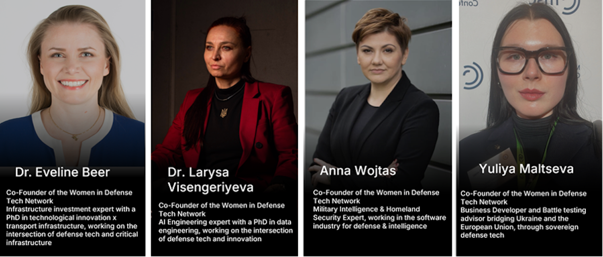 Die Gründerinnen von Women in Defense Tech im Überblick, Foto- WiDT 2025