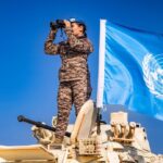 Eine mongolische Soldatin im UN-Einsatz im Südsudan. Auch die Bundeswehr stellt Soldatinnen und Soldaten für die Mission der UN-Blauhelme. Foto- Gregorio Cunha:UNMISS