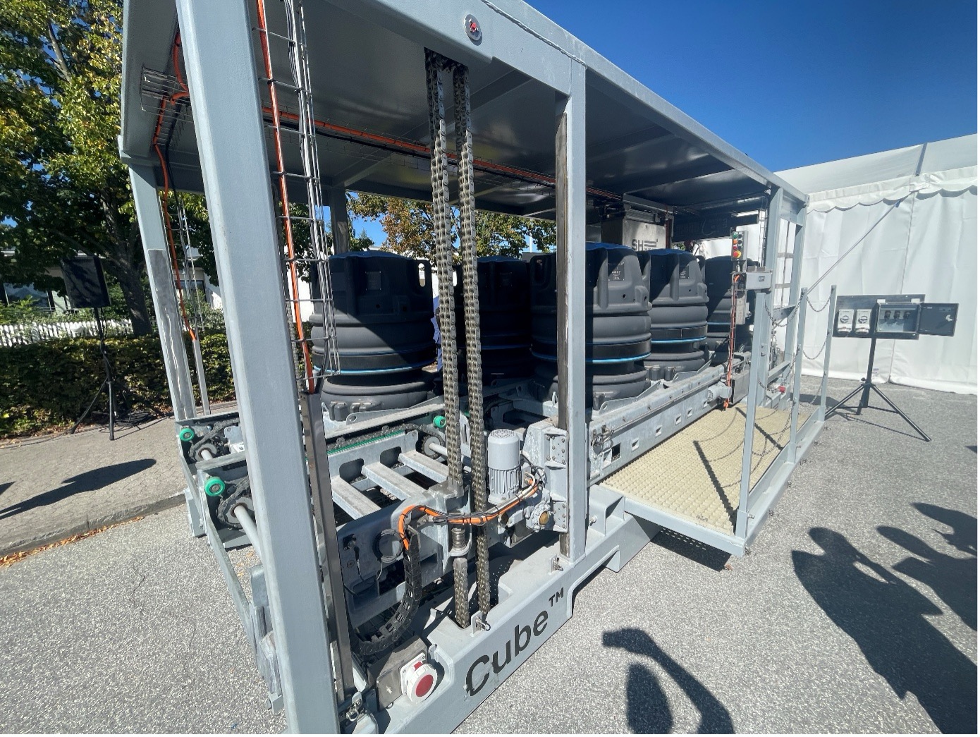 Flexibles Verlegesystem für Seeminen auf der DALO in Dänemark.
