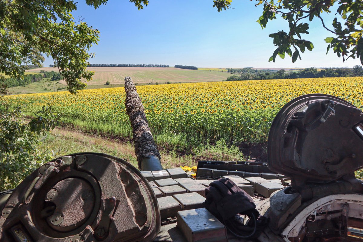 Auf Wache: Kampfpanzer der 3. Panzerbrigade der ukrainischen Streitkräfte.
