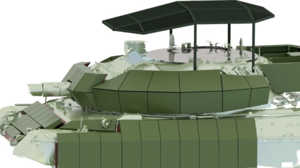 KMW und EODH zur Modernisierung der griechischen Leopard 1A5-Flotte: Soll Gewicht einsparen: neuer Schutz für den Leopard 1A5.