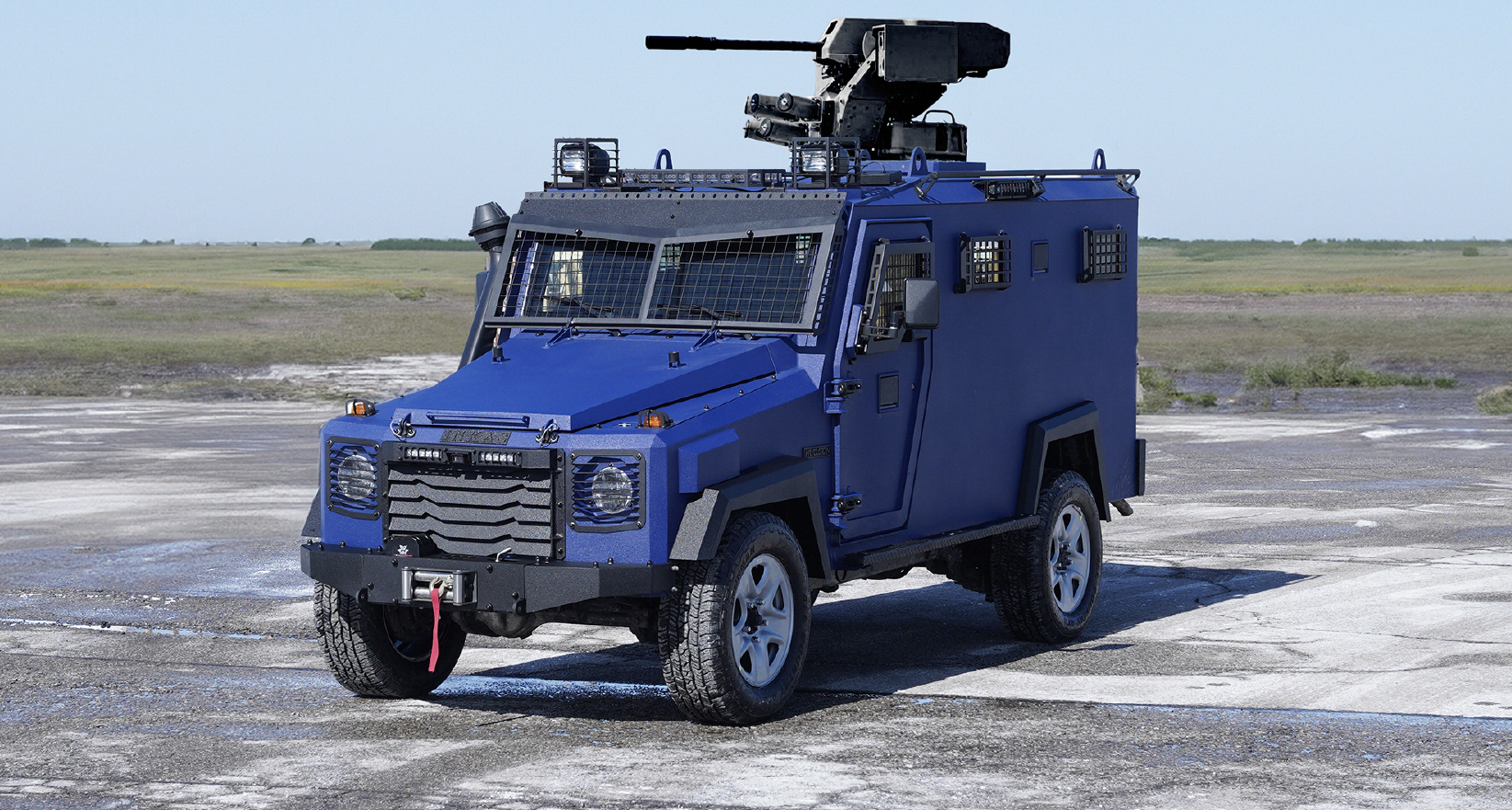 CERBUS I in blau als Komplettsystem.