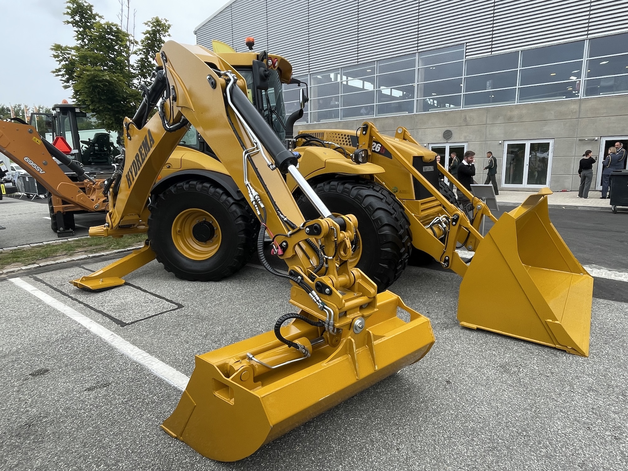 Der Hydrema knickgelenkter Baggerlader 926G auf den DALO Days 2024. (Foto- AF)