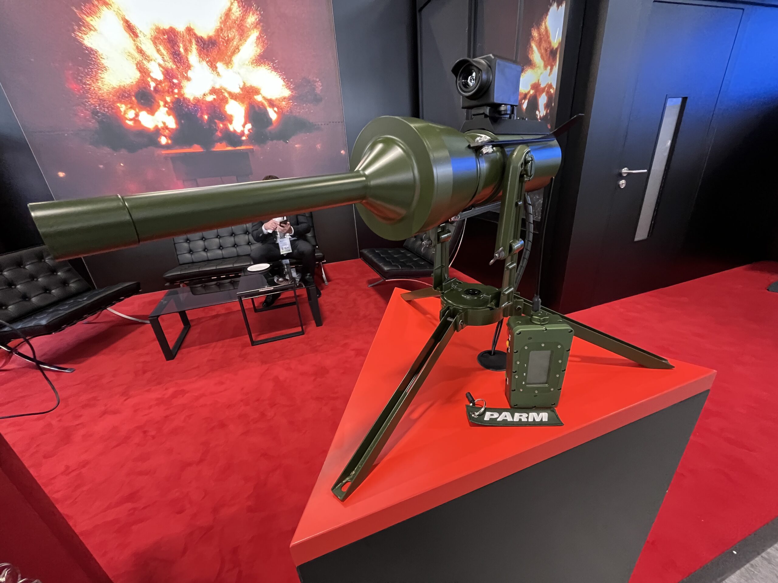 Auf der Eurosatory in Paris erstmalig zu sehen: Die neue Panzerabwehrrichtmine PARM NextGen.