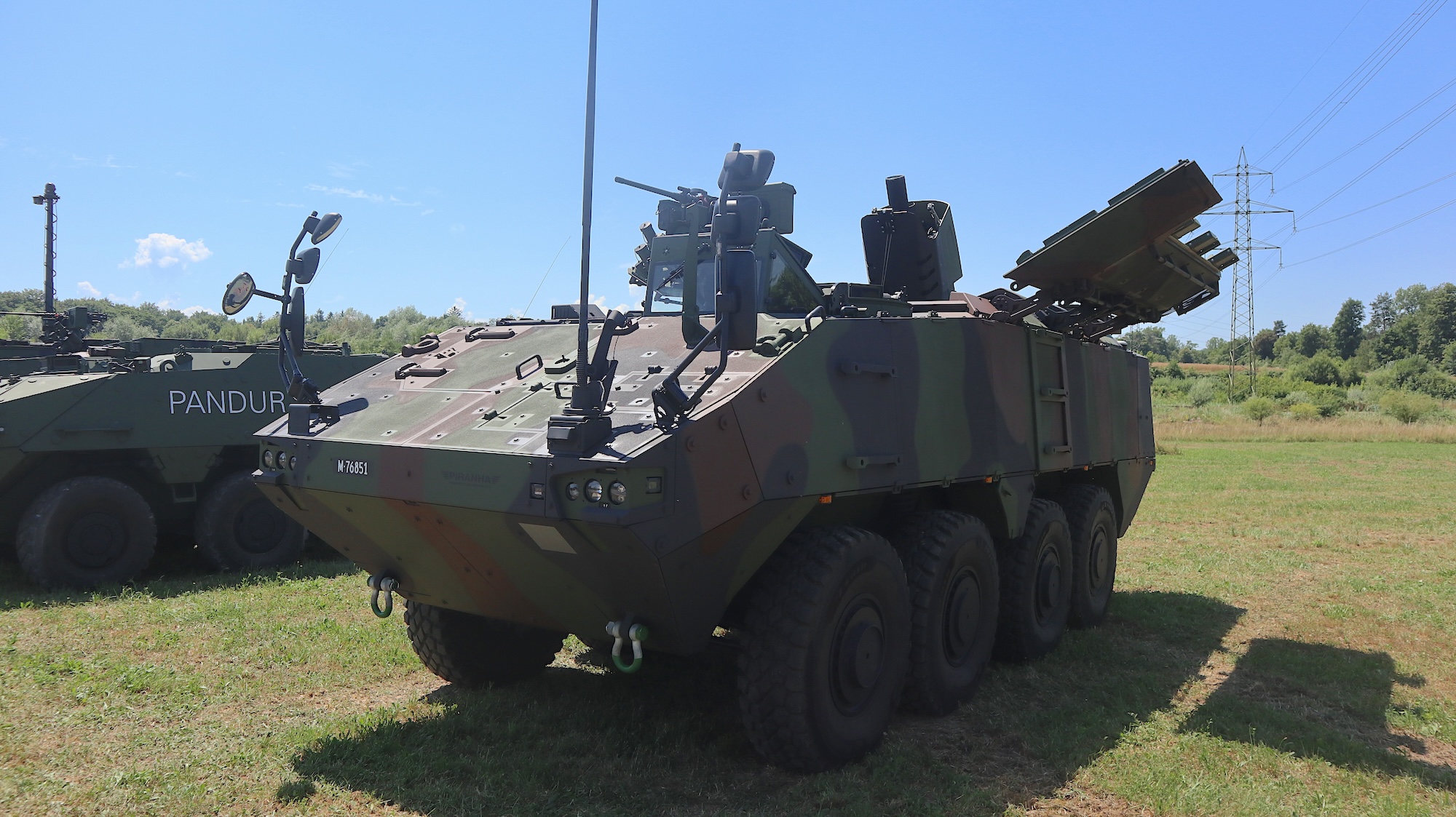 Panzermörser auf Piranha-Basis.