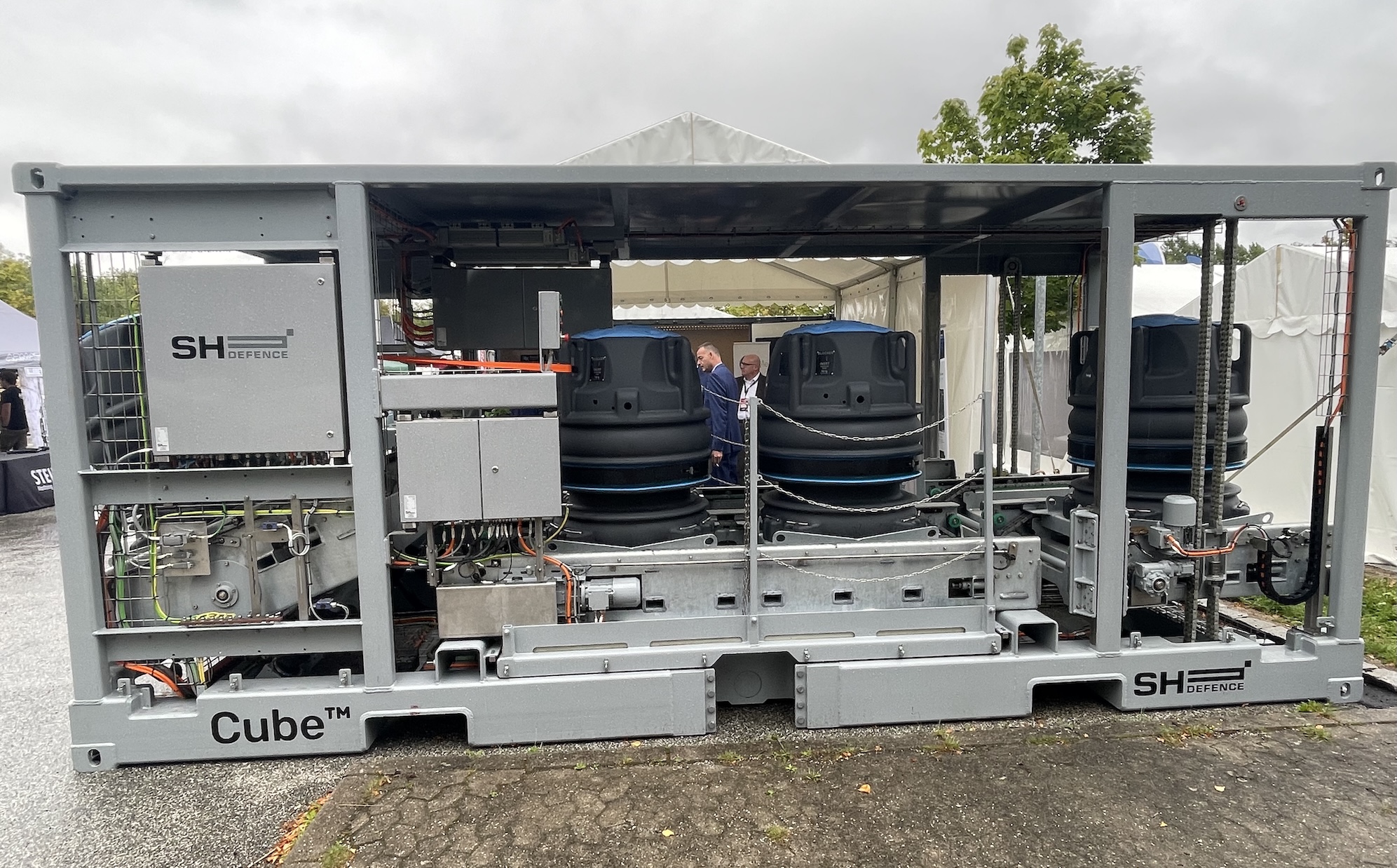 Flexibles Verlegesystem für Seeminen auf der DALO in Dänemark.