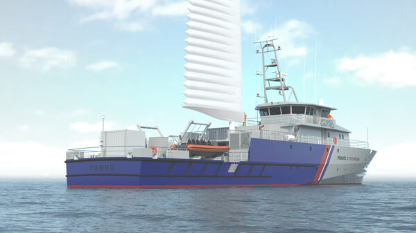 Baubeginn: Zur Steigerung der Ausdauer und Erhöhung der Umweltverträglichkeit wurde der Hybrid-Antrieb zusätzlich um ein Windsegel erweitert. (Alle Grafiken: Maurice)