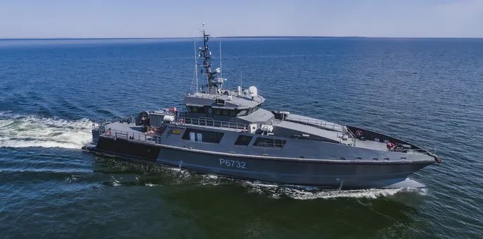 Die EML Raju (P6732) aus Estland wird in der Ostsee zum Schutz des Baltikums eingesetzt.