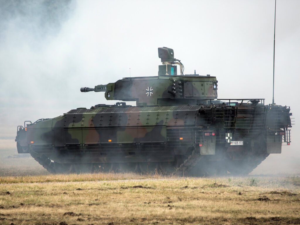 Der Schützenpanzer Puma verzögert sich.
