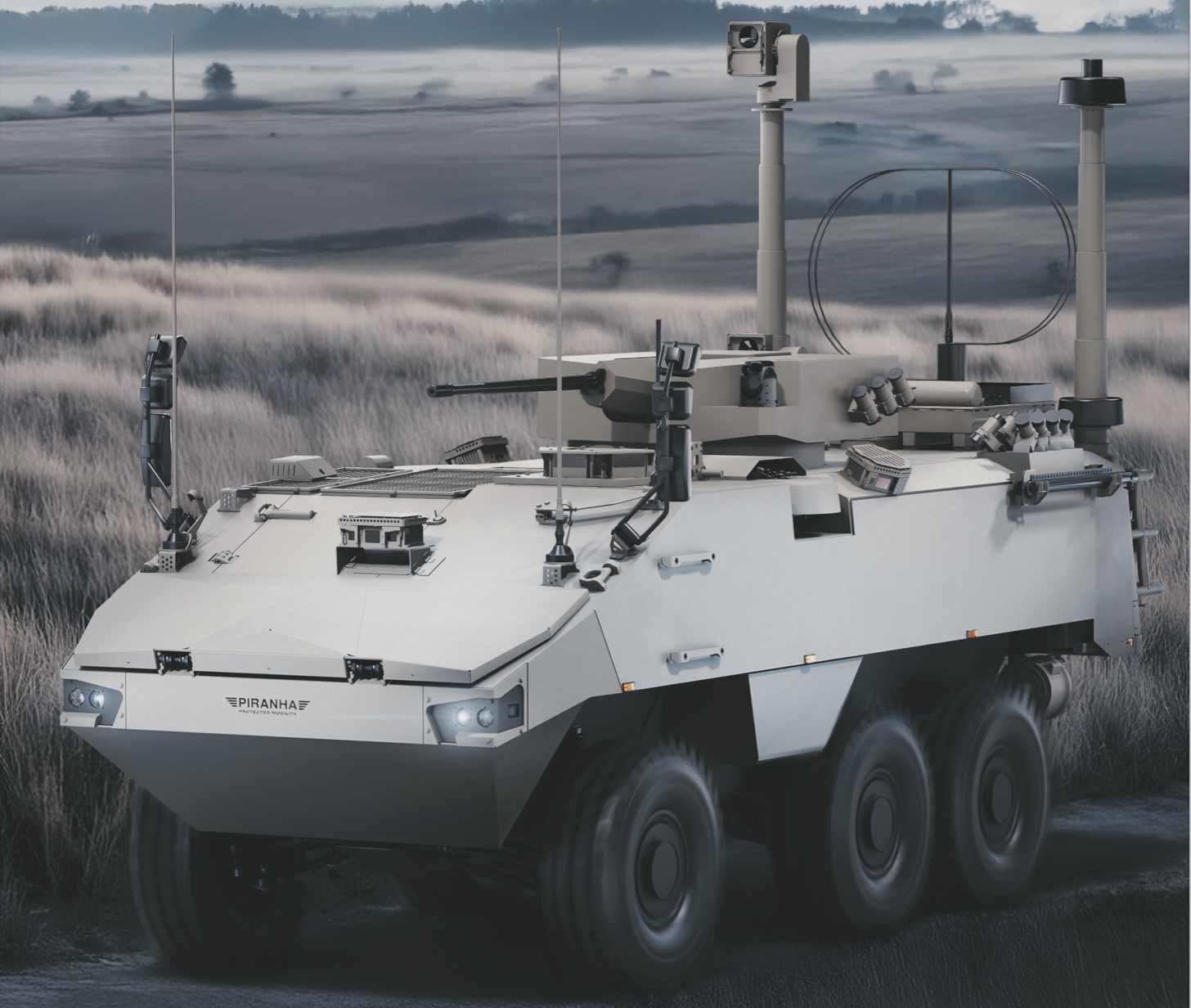 Artist Impression des zukünftigen Spähfahrzeug NG von GDELS mit der neuen Waffenstation. Das System wird durch die Bundeswehr mittlerweile als Luchs 2 bezeichnet.
