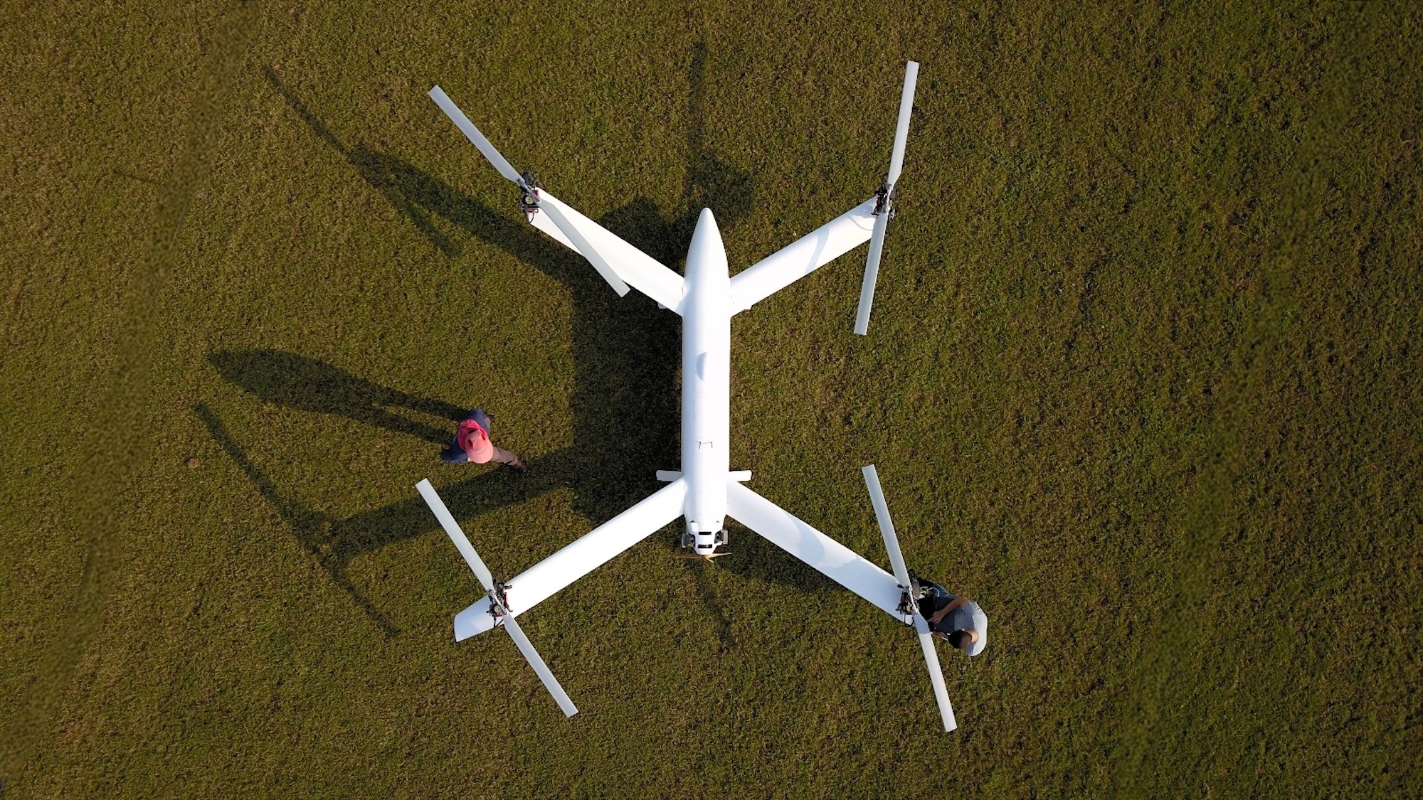Das VTOL von Efix Aviation in der Draufsicht.