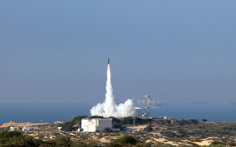 Start einer Arrow 3 in Israel.