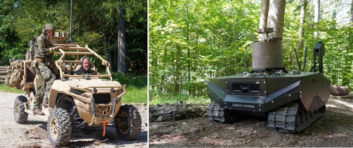 Zippermast-Collage von den letzten Tests mit dem LL UTV sowie dem GEREON UGV