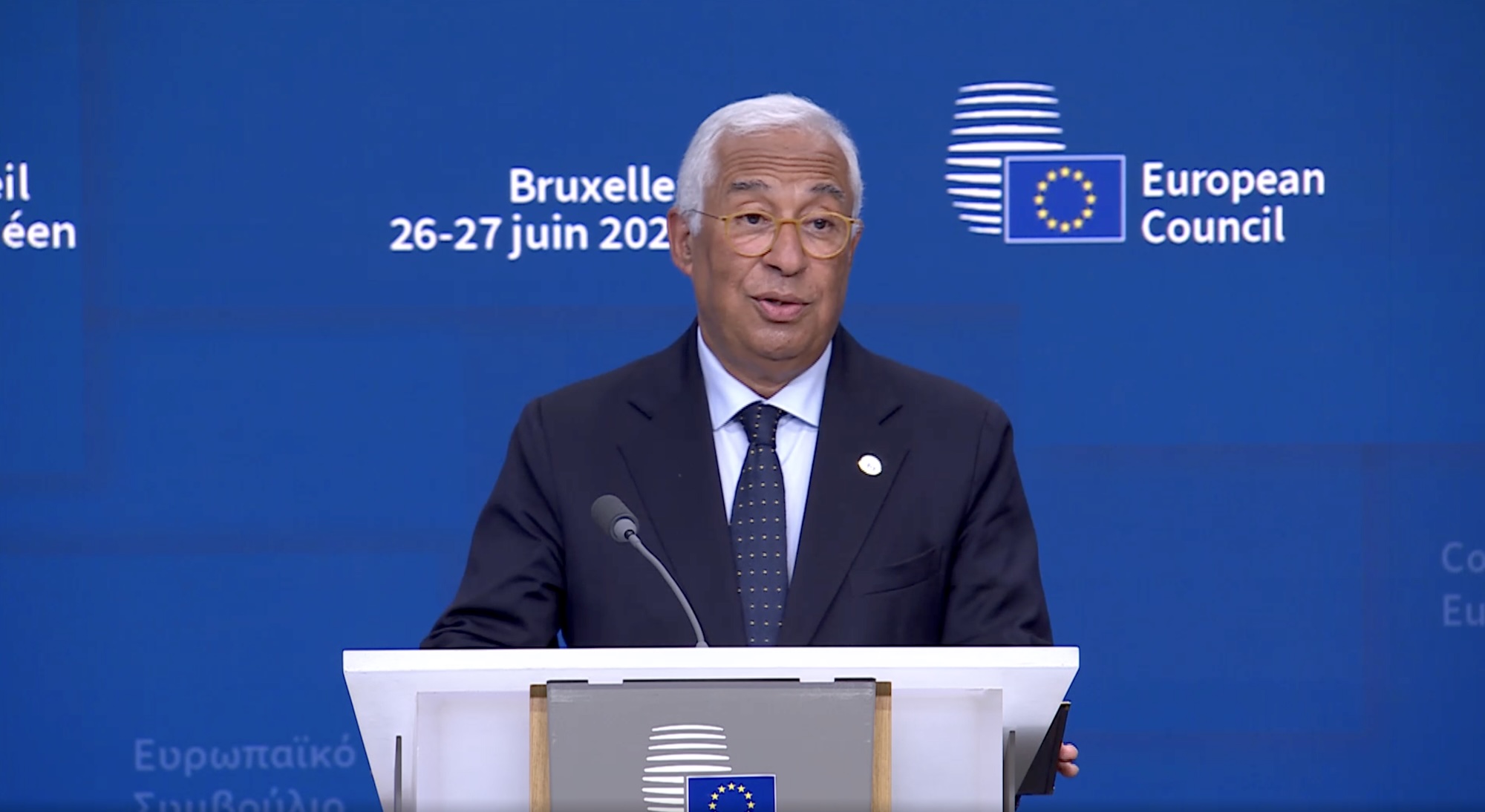 Der Präsident des Europäischen Rates, António Costa.