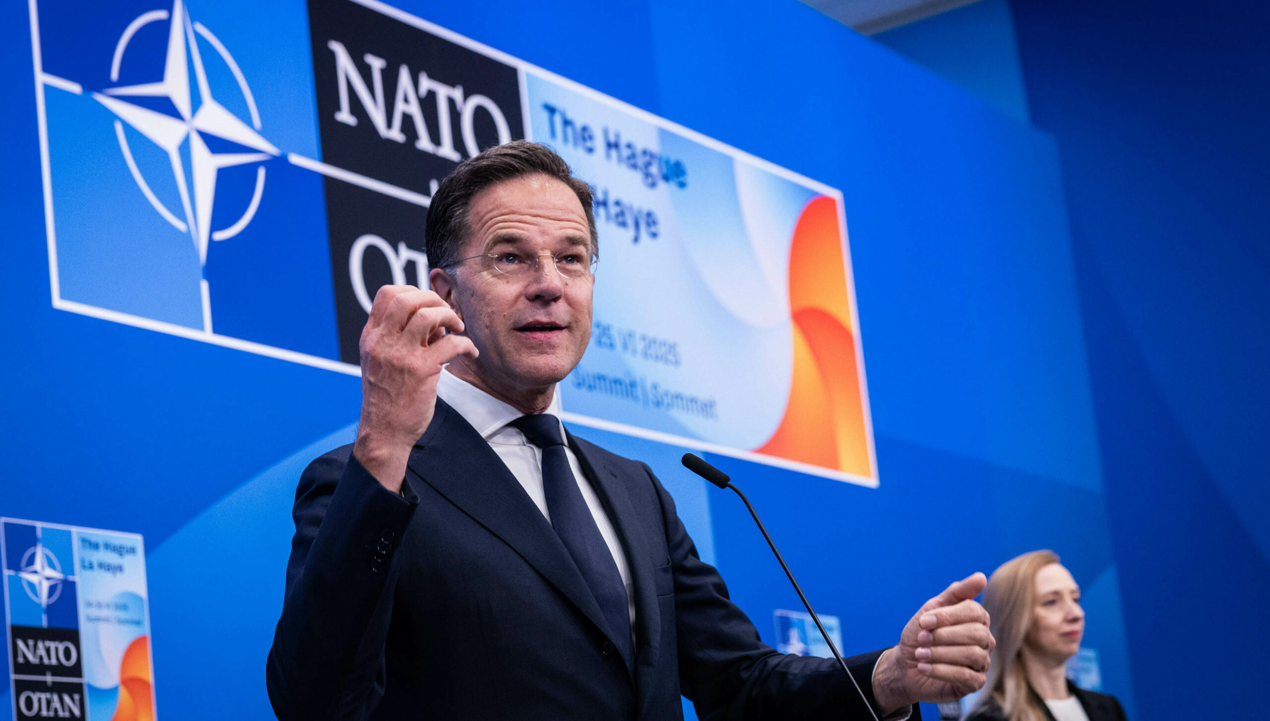 NATO-Generalsekretär Mark Rutte vor Beginn des NATO-Gipfels 2025 in Den Haag